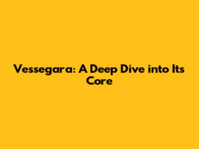 Vessegara: A Deep Dive into Its Core