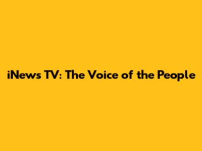 iNews TV: The Voice of the People